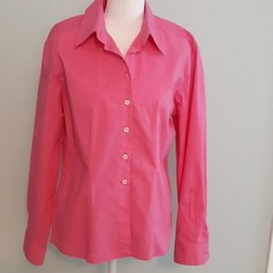 Harve Bernard hot pink cotton shirt